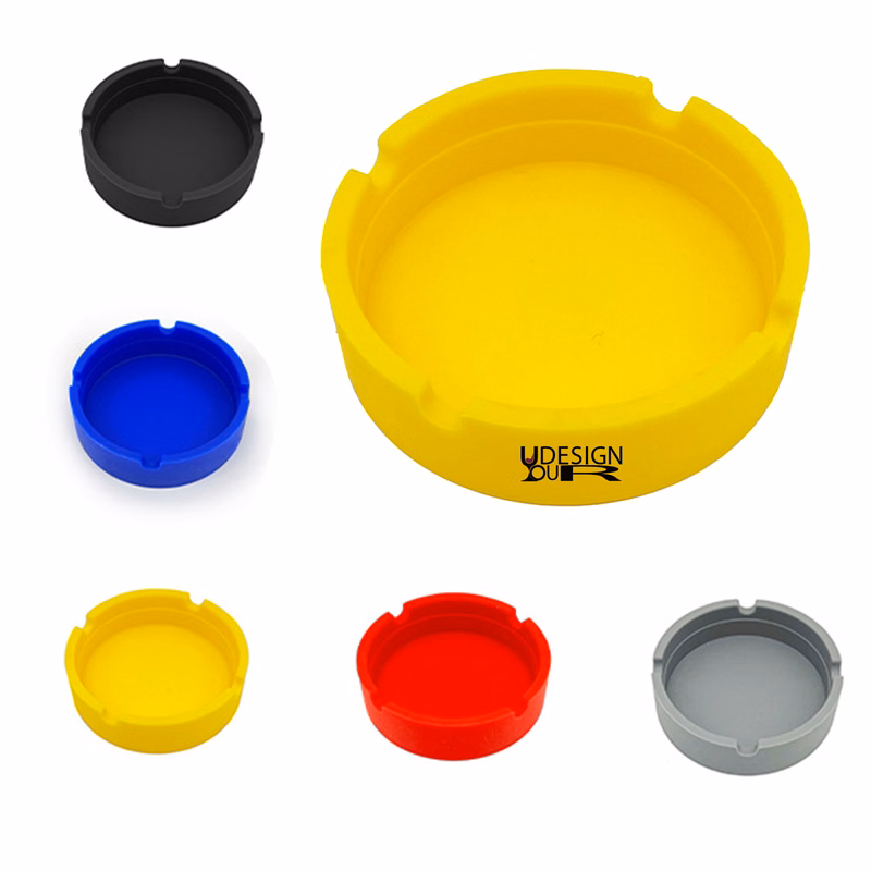 Shatterproof Silicone Circular Ashtray