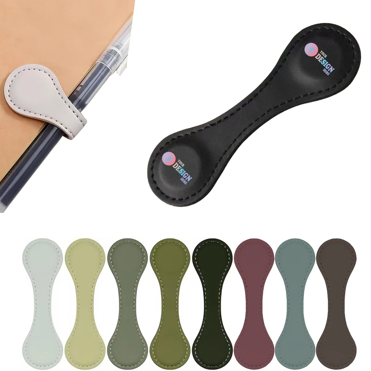 Full Color Custom PU Clip Bookmark 1