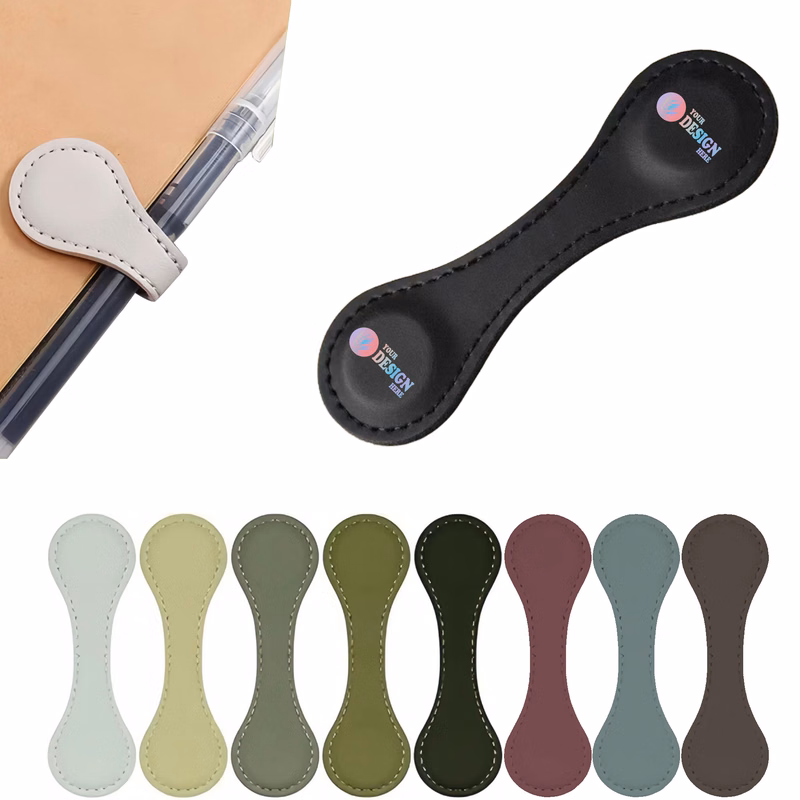 Full Color Custom PU Clip Bookmark
