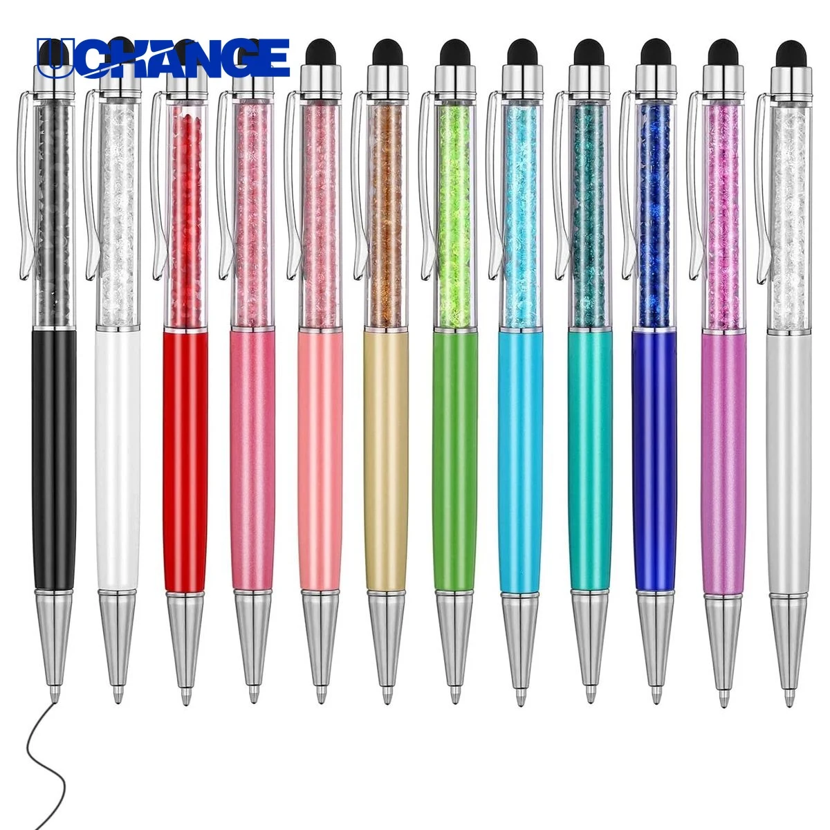 Slim Crystal Stylus Ballpoint Pen for Devices 1