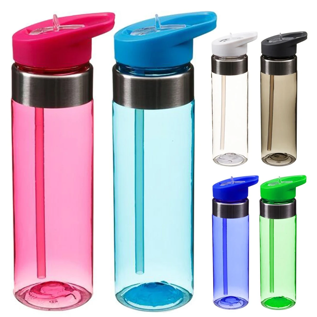 20 Oz.Plastic Insulated Tumbler With Black Lid and Straw 1