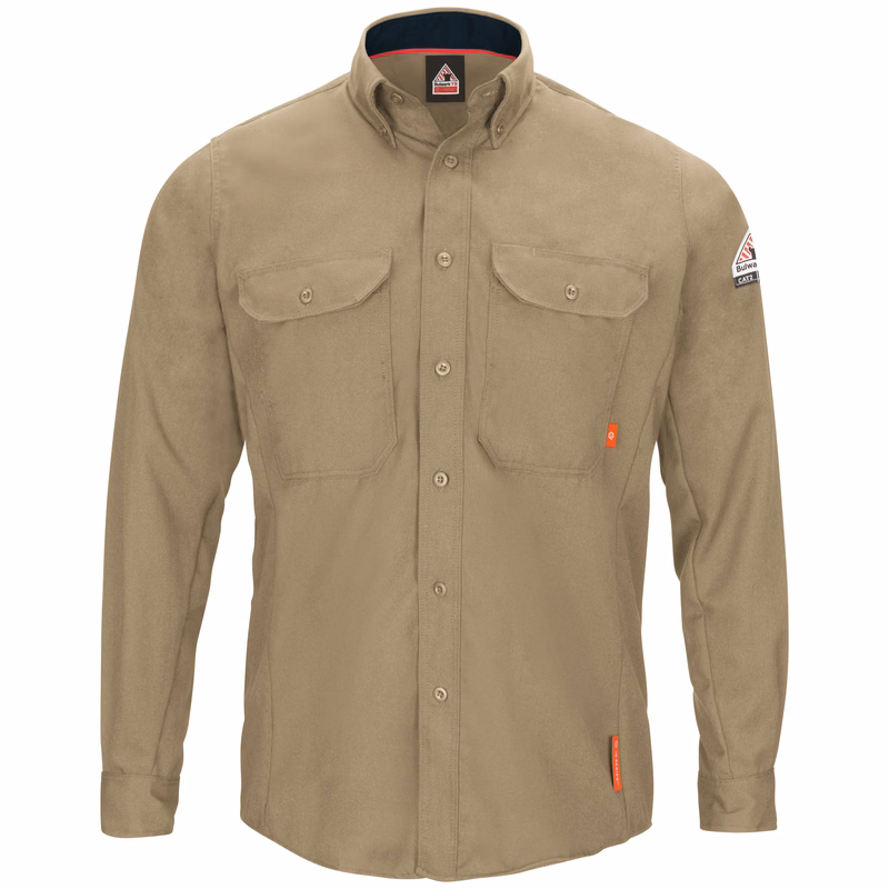 Bulwark® Men's iQ Series® Comfort Woven Long Sleeve Lightweight Shirt