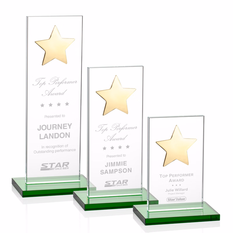 Dallas Star Award - Green/Gold