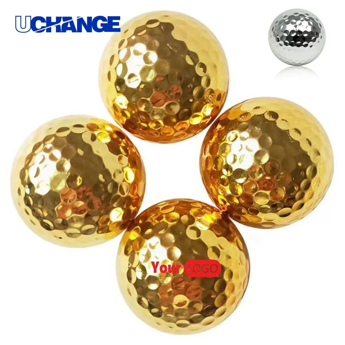 Electroplating Golf Ball for Display 1