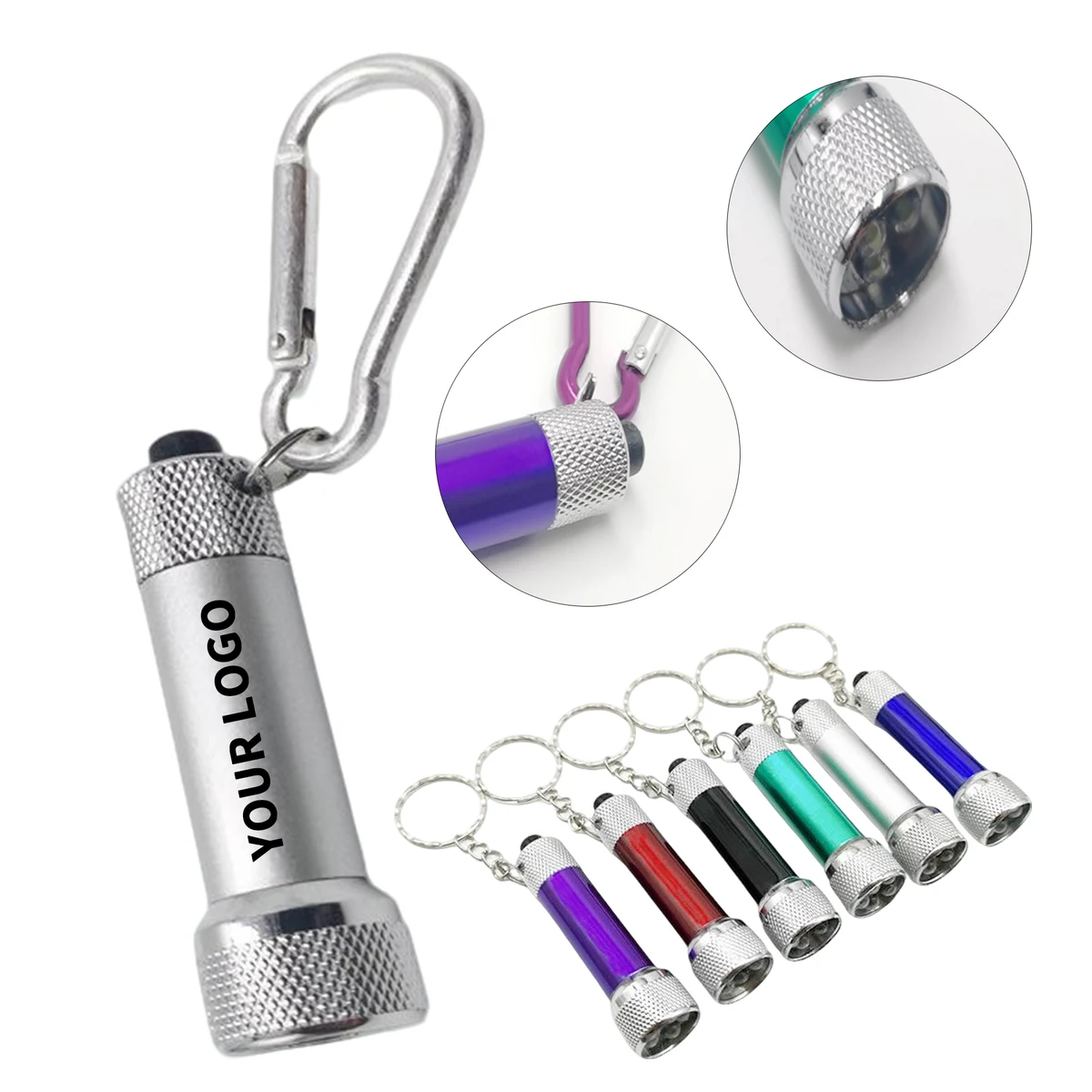 Five LED Mini Torch Light Keychain Attachment 1
