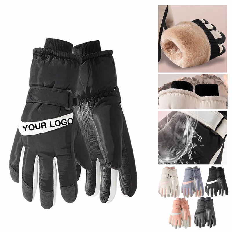 Waterproof Ski Gloves With Touchscreen Fingertips