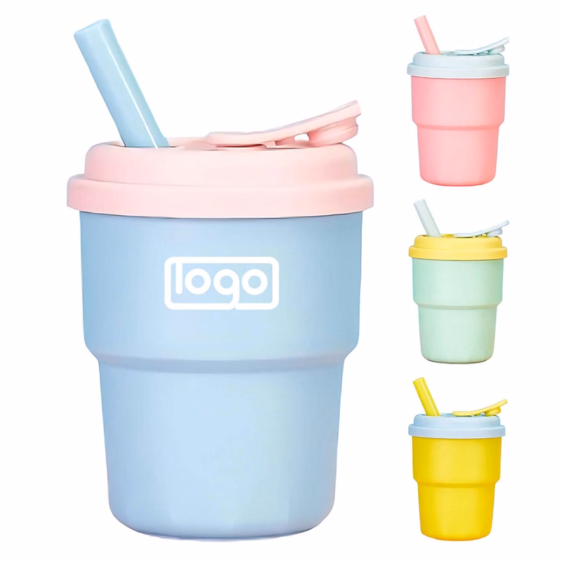 12oz Children's Silicone Straw Cup