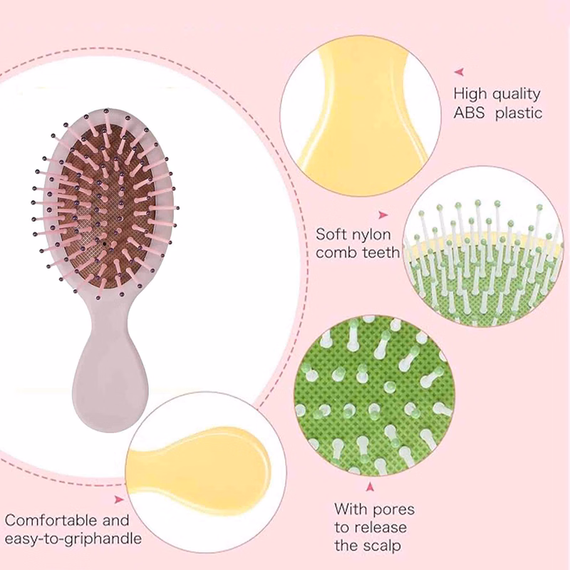 Mini Hair Scalp Brush Pocket Comb