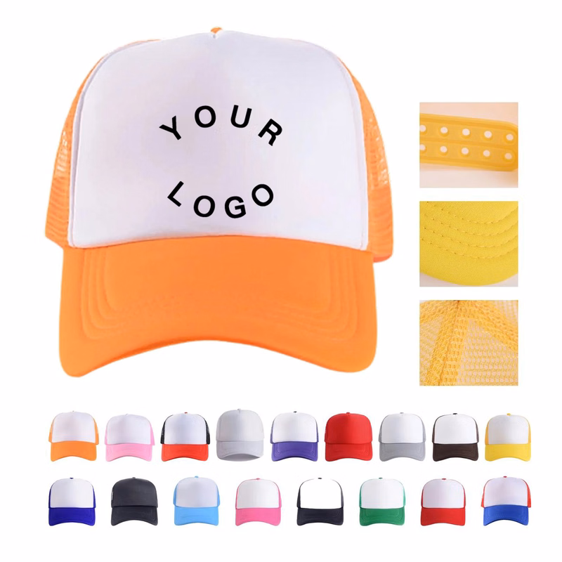Low Profile Foam Trucker Cap with Curved Visor