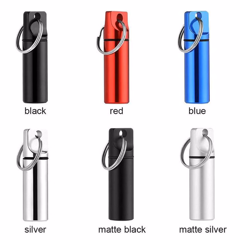 Aluminum Keychain Pill Case
