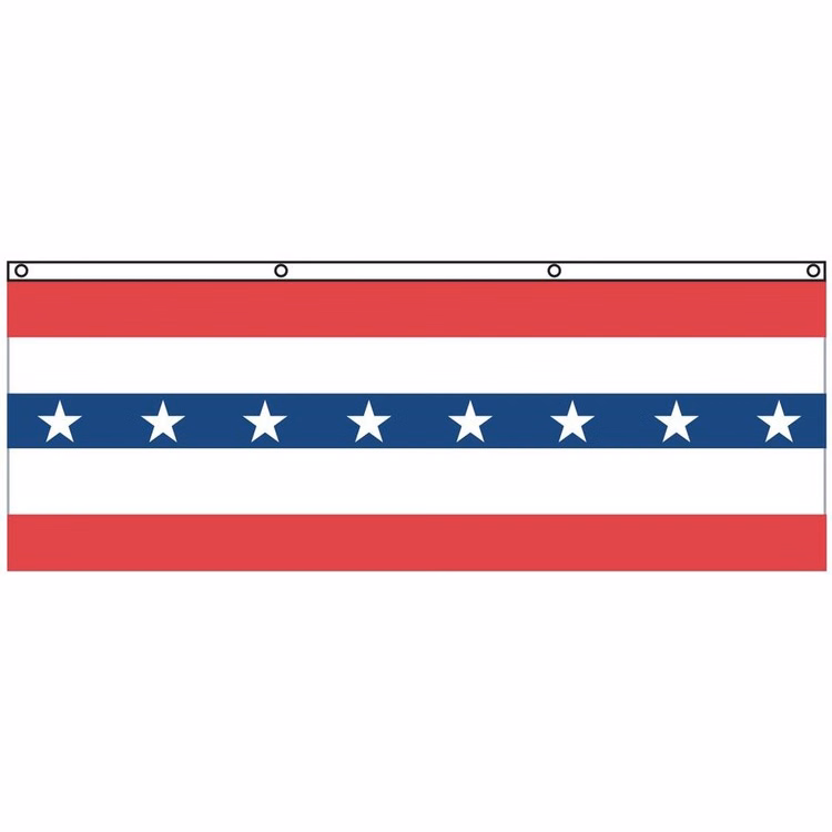 Patriotic Flats - 3' x 8' - Cotton with Stars