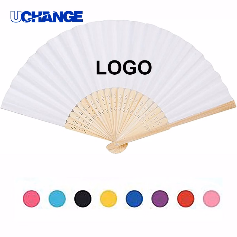 Bamboo Folding Paper Hand Fan Tool