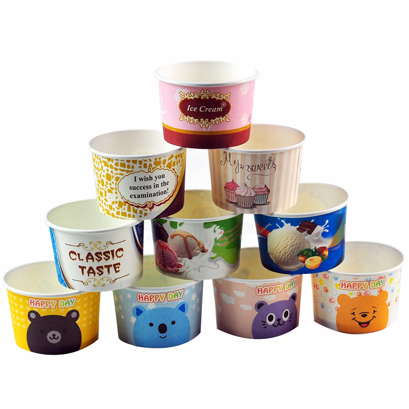 Various Sizes Customizabl Disposable Ice Cream Dessert Cup