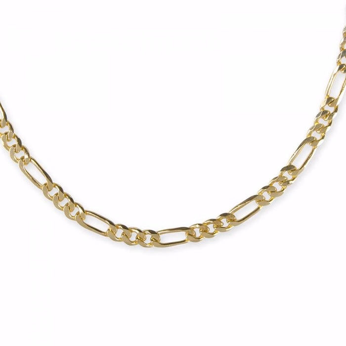 18 in 10 Karat Gold Chain (3 Small Links, 1 Large Link)