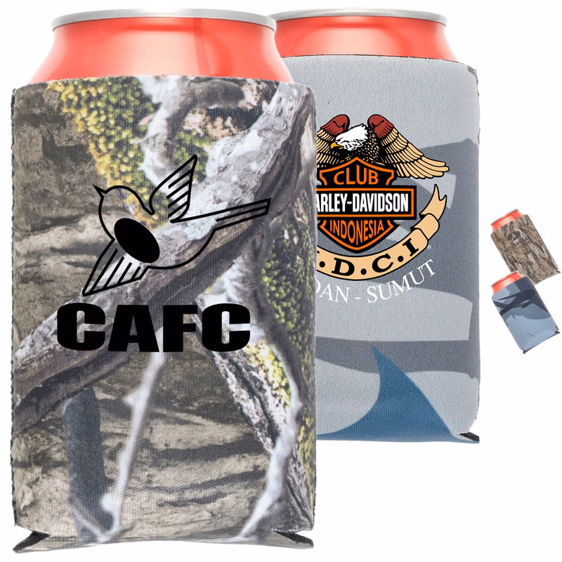 12 Oz. Neoprene collapsible camo can Cooler
