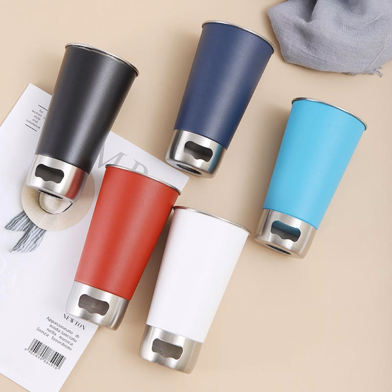 Stainless Steel Tumbler with Bottle Opener