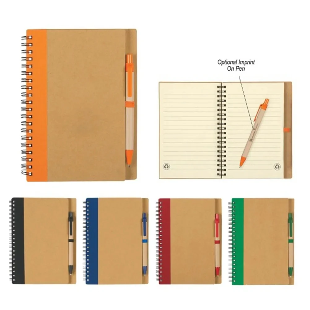 Eco Spiral Notebook w/Pen 1