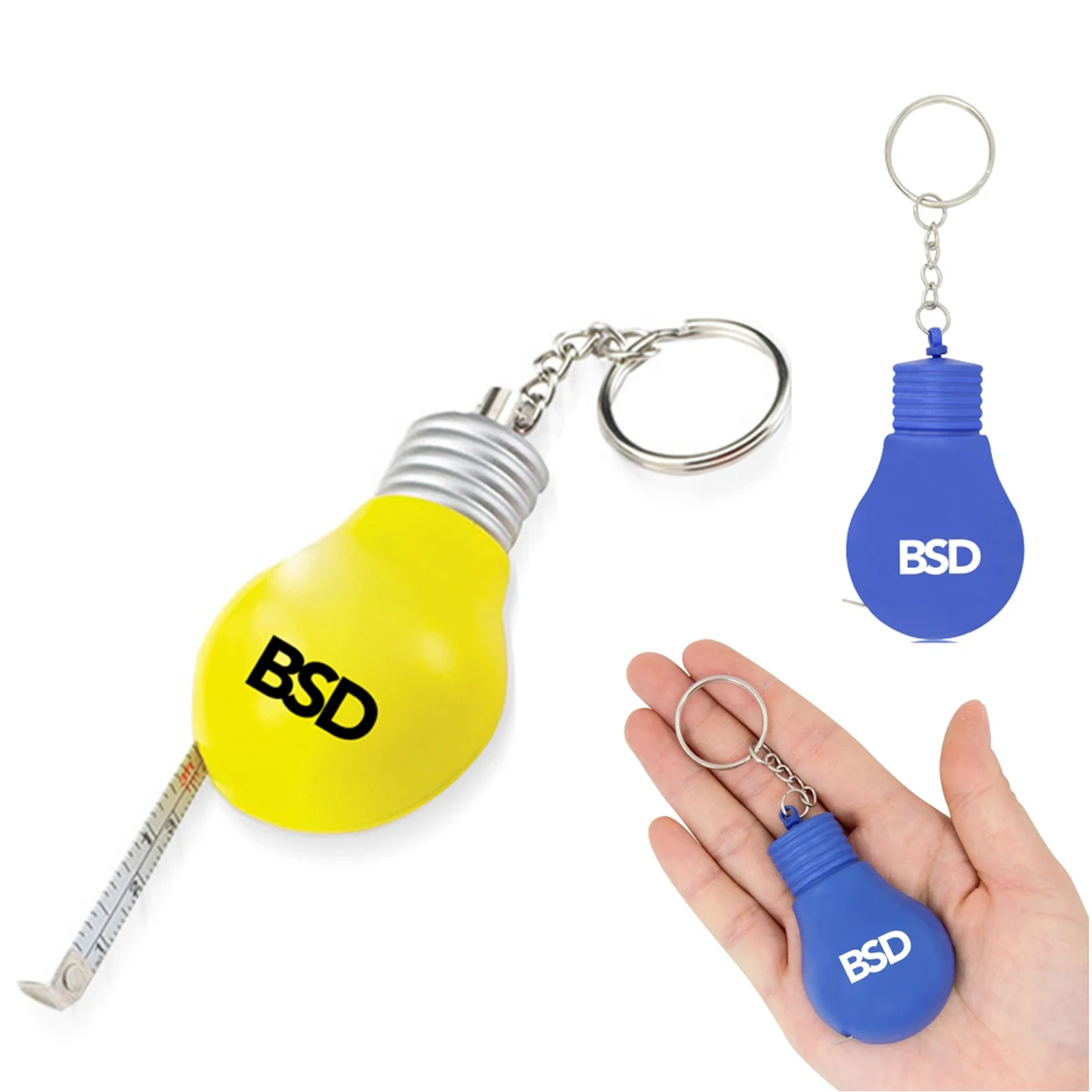Bulb Shaped Measuring Tape Keychain 1