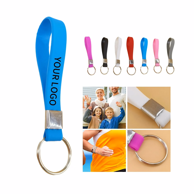 Silicone Wristband Key Chain