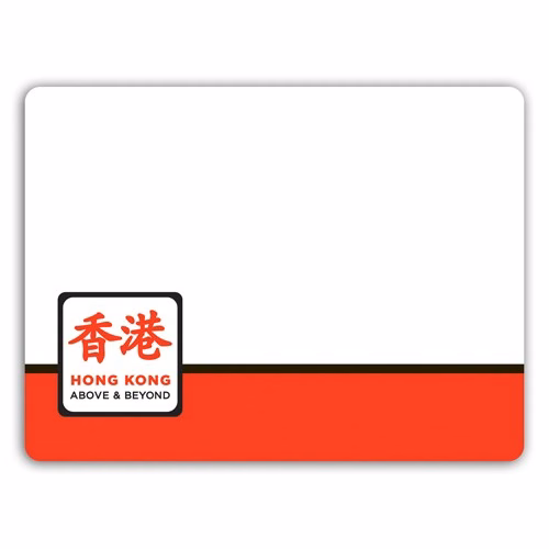 UV Printed Poly Name Badge/Tag w/ Pin Fastener (3"X4") Rectangle