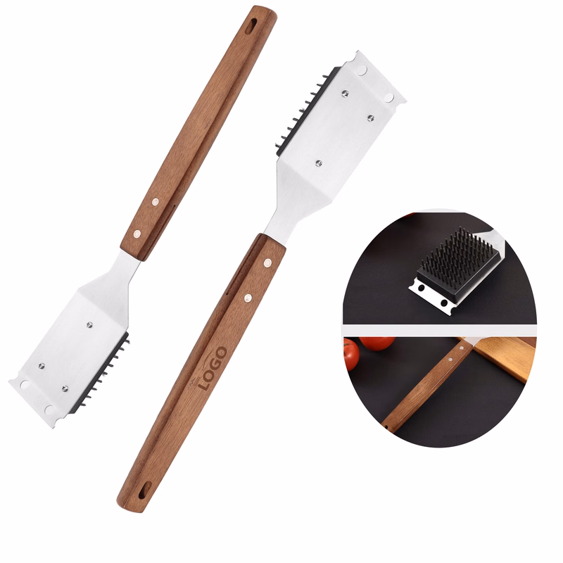 Stainless Steel Grill Spatula Tool Brush