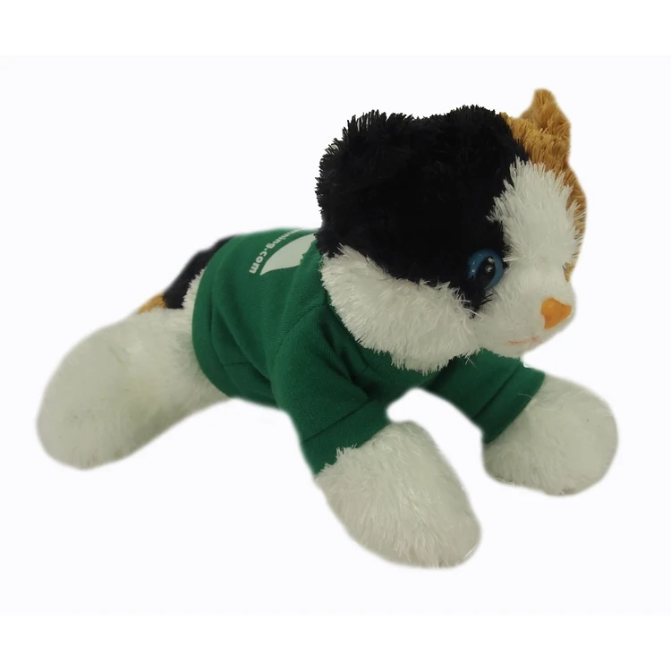 8" Esmeralda Calico Cat with T-shirt and One Color Imprint 1