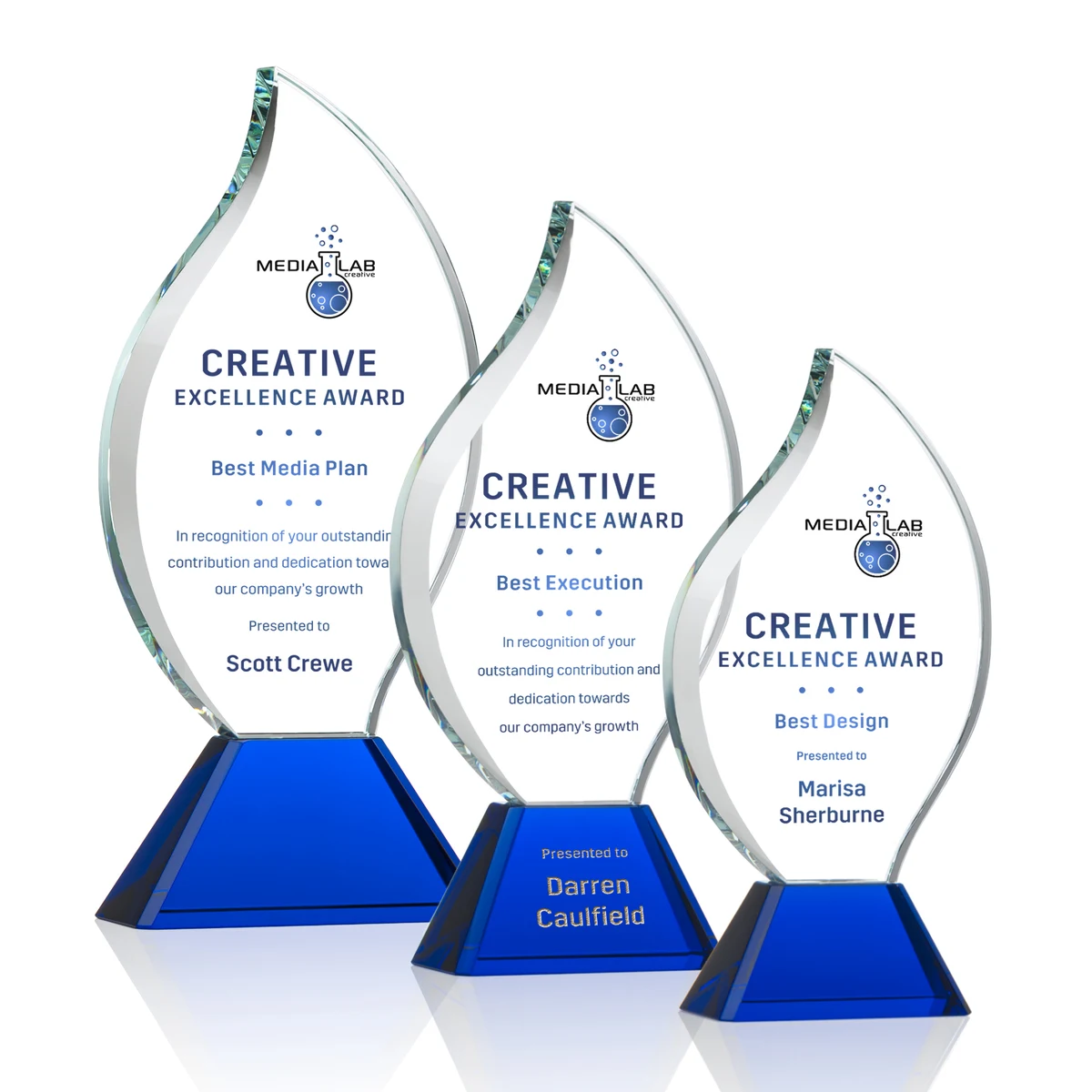 Norina Flame VividPrint™ Award - Blue 1