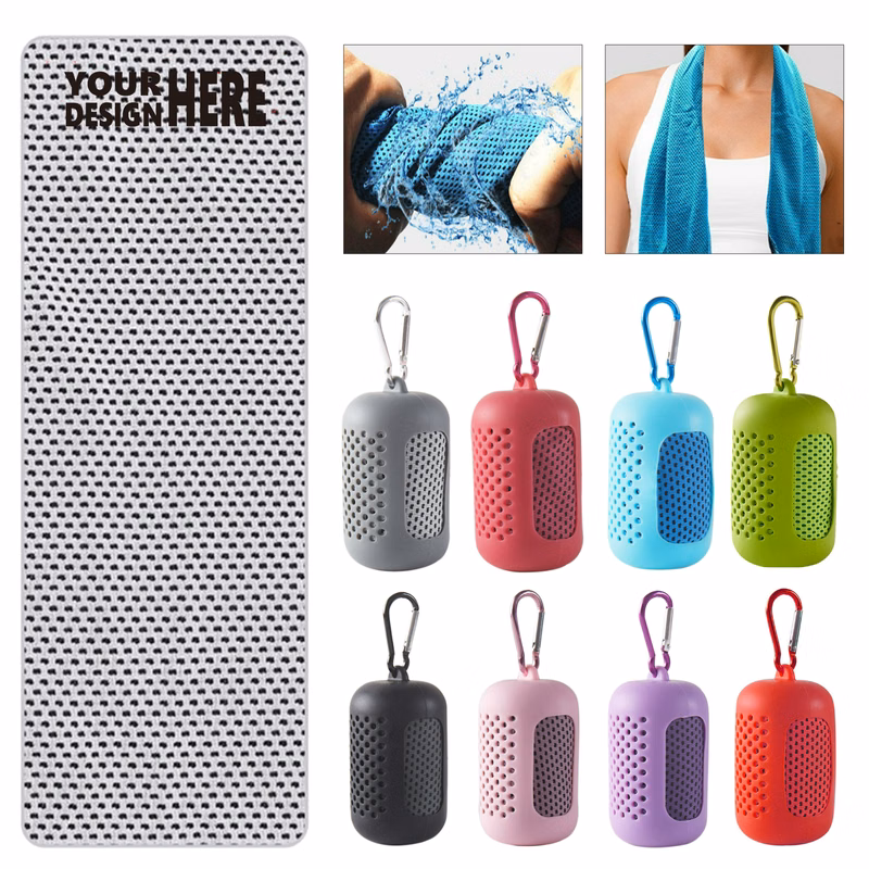 Cooling Towel Equipped with Silicone Case