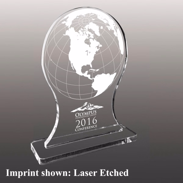 Stock Shaped Acrylic Award - Laser Etched