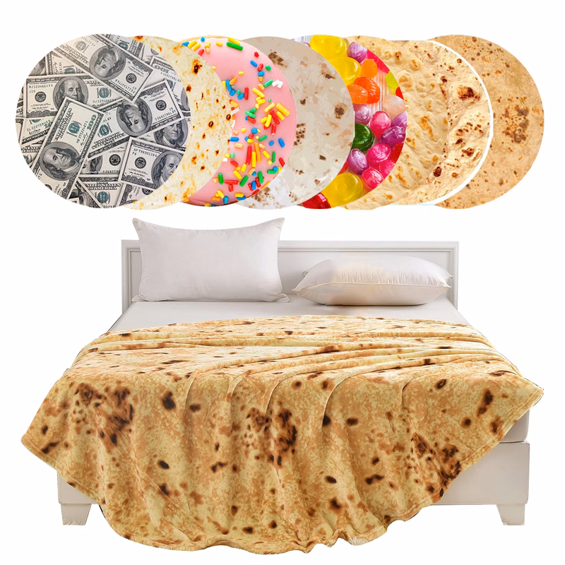 Burrito Customizable Blanket Ultimate Cozy Gift Tortilla