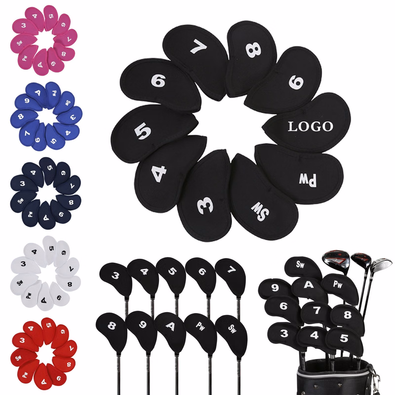 10 Pcs Golf Club Cover Set