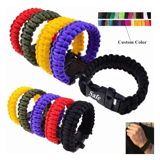 Paracord Survival Wristband With Whistle 1
