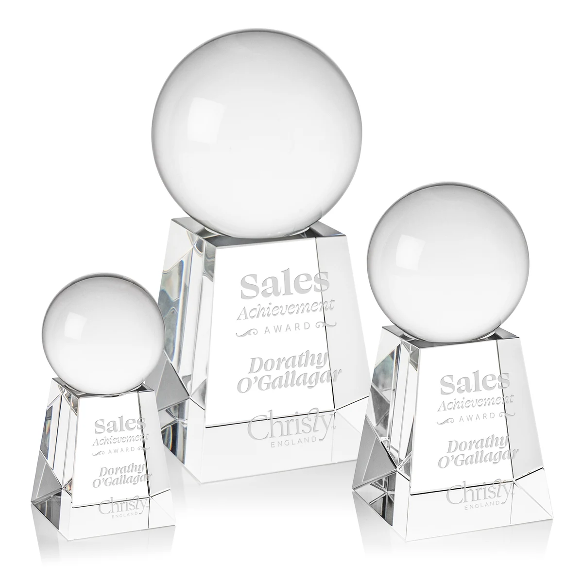 Crystal Ball Award on Tall Base 1