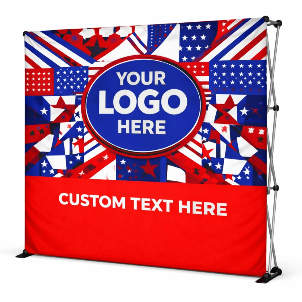 7' Pop Up Straight Fabric Wall 1