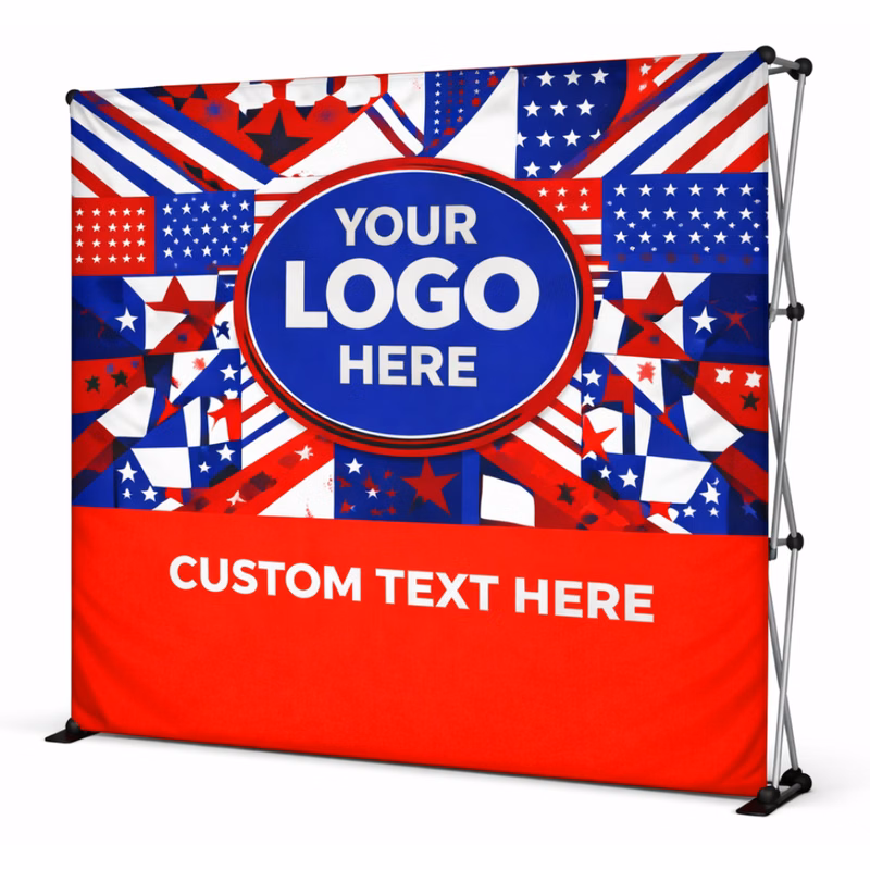 7' Pop Up Straight Fabric Wall