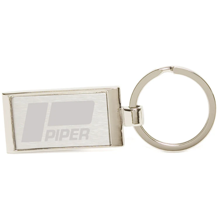 Geo Economy Keyholder W/ Matte Finish & Chrome Accent (2"x7/8") 1