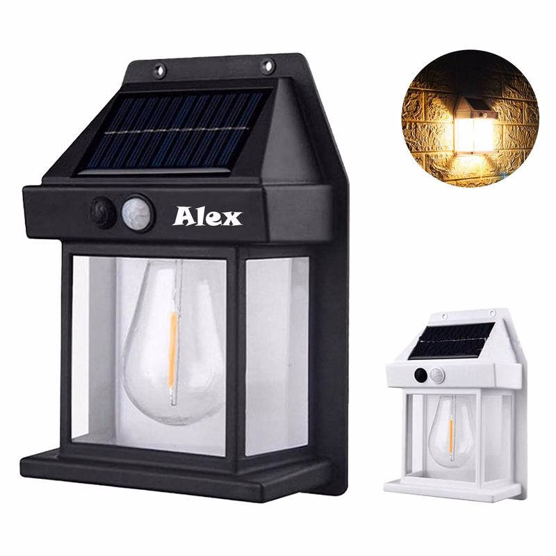 Outdoor solar wall light