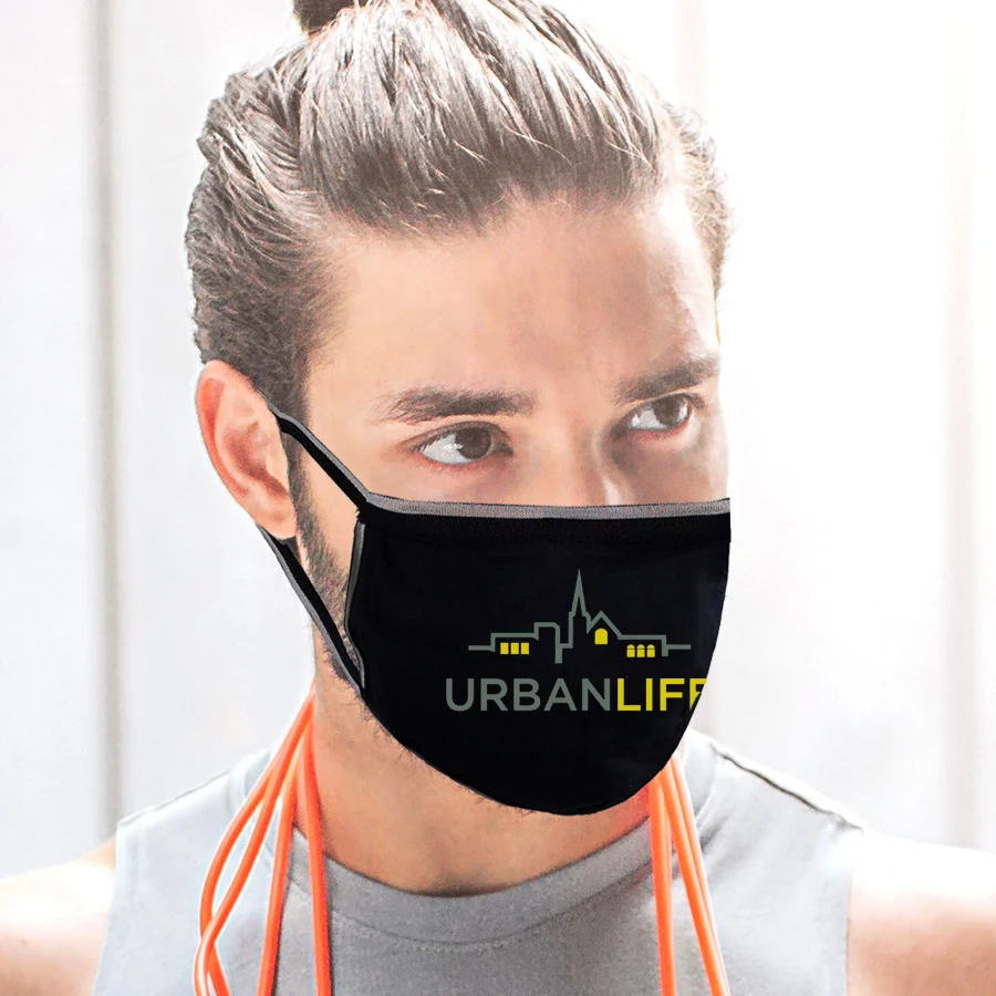 Cotton Mask with Reflective Trim 1