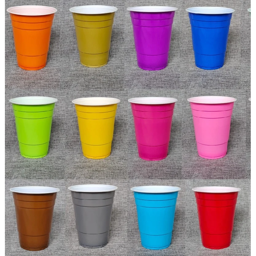 16 oz Disposable Plastic Cups for BeerPong 1