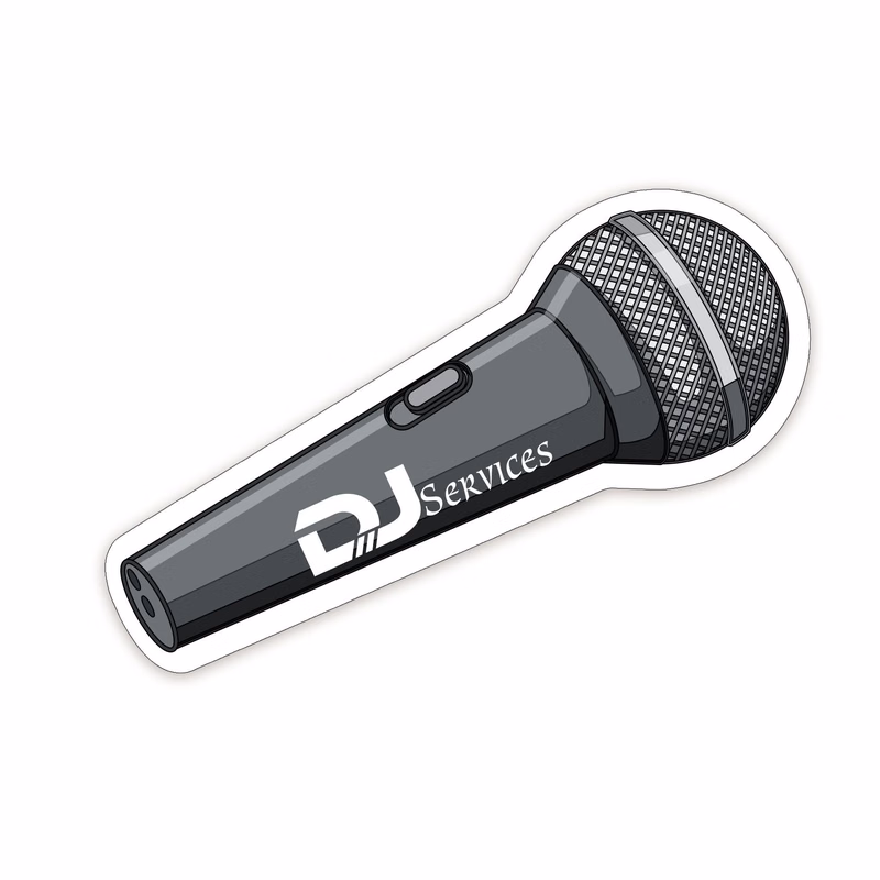 Microphone Shaped NoteKeeper™ Magnet 20 Mil