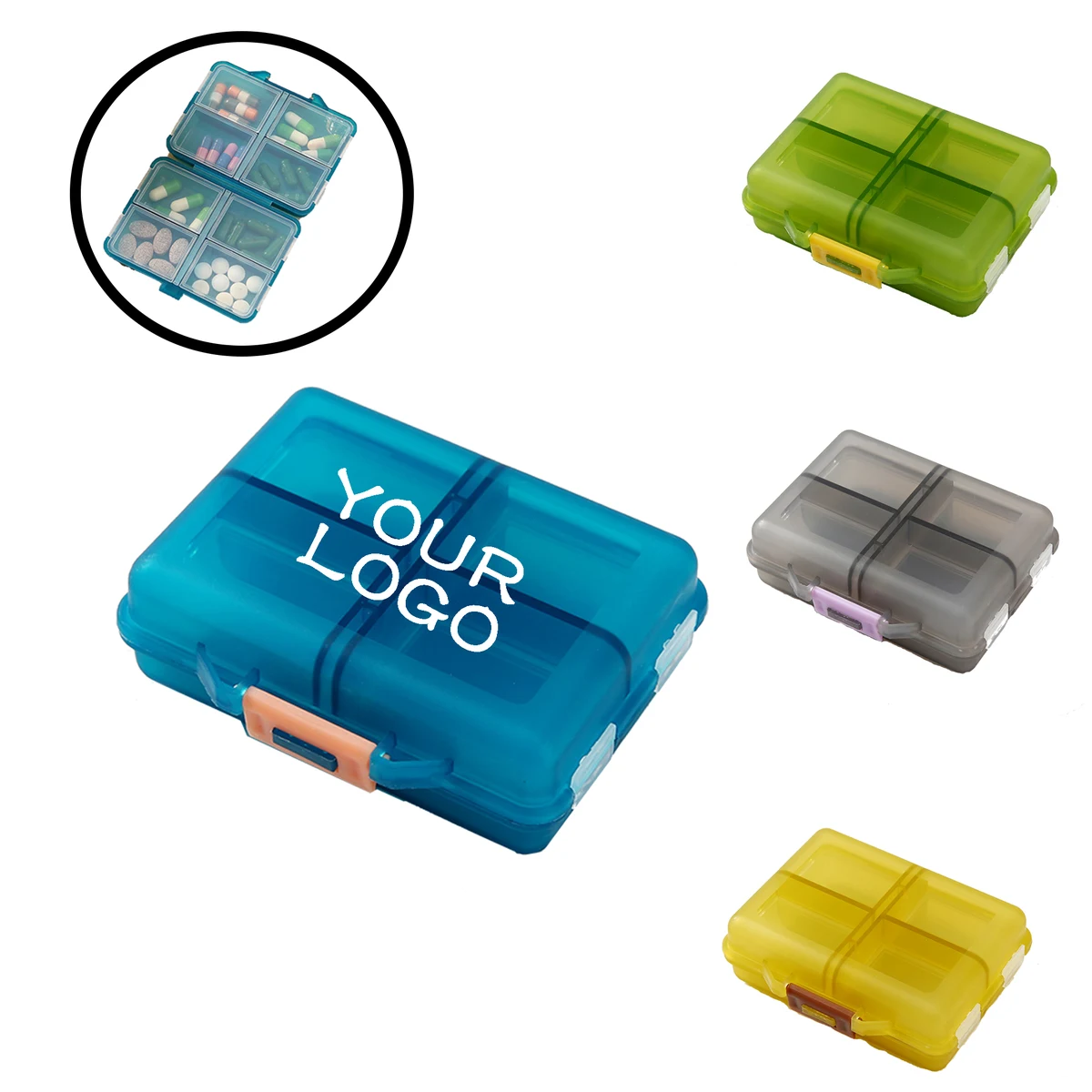 MOQ 20 PCS Custom Pill Organizer Case 1
