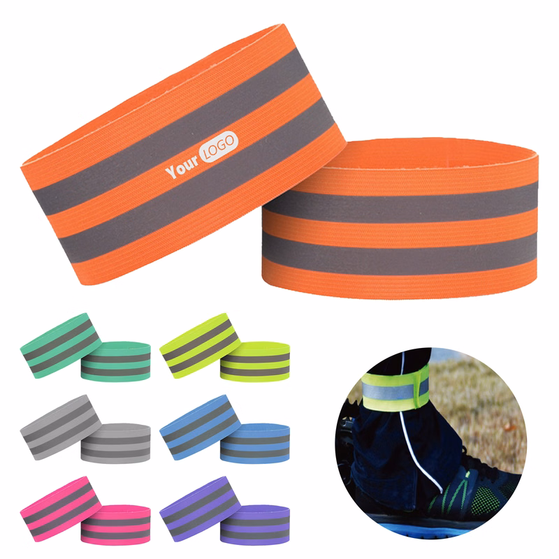 Polyester Outdoor Sports Safety Reflective Wrist Strap