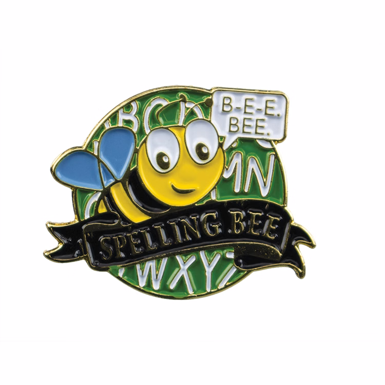 Educational Lapel Pin- Spelling Bee (1-1/8")