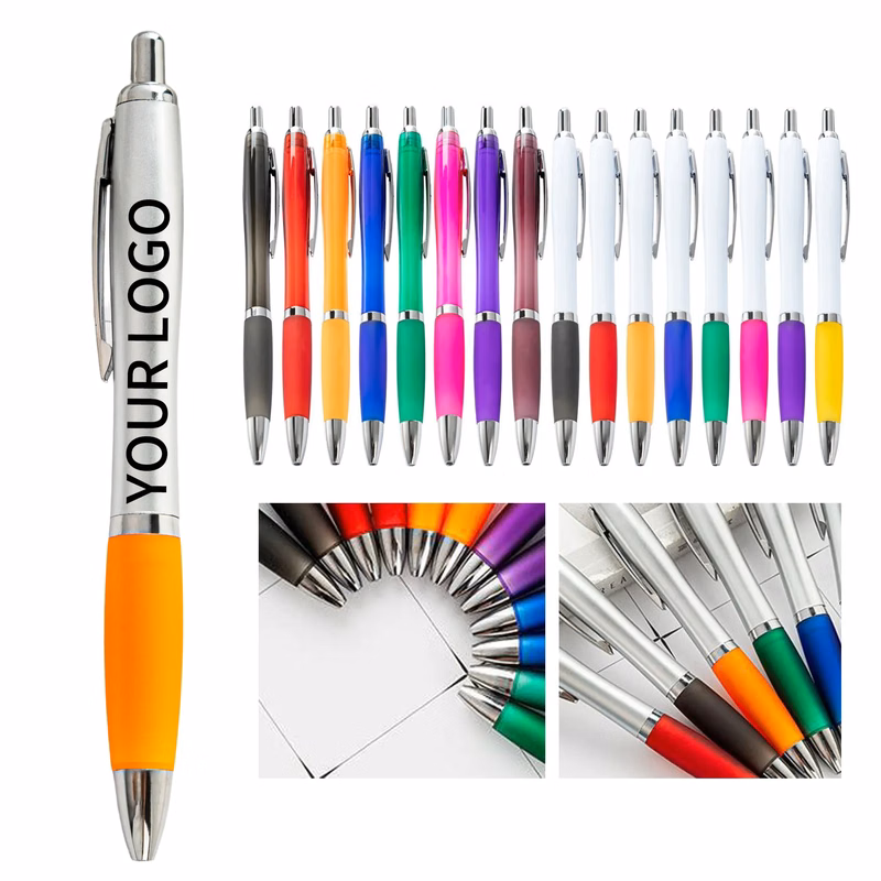 5.5 Inch Satin Ballpoint Pen with Comfortable Grip