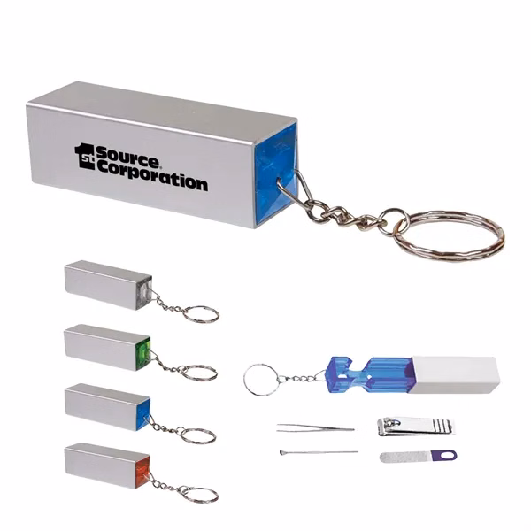 4pcs Manicure Pillar Set Keychain