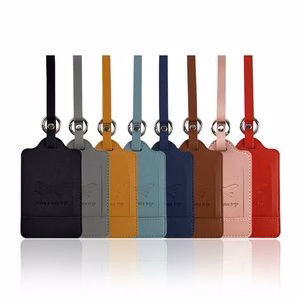 PU Leather Baggage Luggage Tag Name ID Label