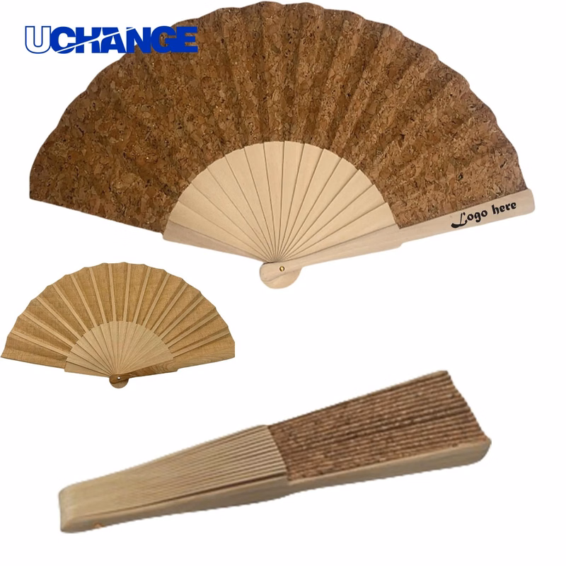 Customizable Wooden Folding Hand Fan Tool