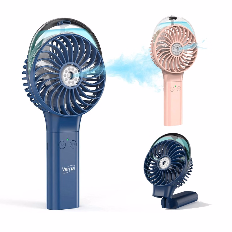 Mini Plastic Rechargeable Handheld Mist Fan