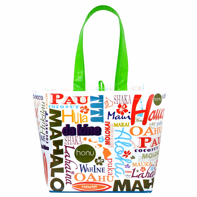 Custom 120g Laminated Non-Woven PP Tote Bag 20"x13"x8"