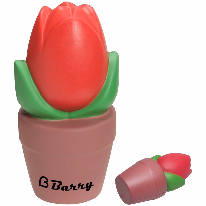 PU Tulip in Pot Stress Reliever Squishy Toy